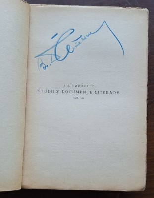 I. E. Torouțiu &amp;ndash; Studii și documente literare, Vol. III + V + VII &amp;ndash; 1932/1935/1936 (Bucovina) foto