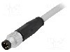 Conector M8, 4 pini, clasa etanseitate {{Clasa etan&amp;#351;eitate}}, HARTING - 21348000481015