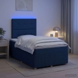 Cumpara ieftin Pat cu arcuri LED si saltea albastru 120 x 200 cm Tesatura