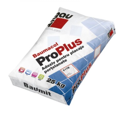 Adeziv pentru placaje ceramice portelanate la interior Baumit Baumacol ProPlus 25 KG foto