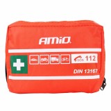 Trusa medicala auto de prim ajutor DIN 13167 mini PK-MOT, husa din material impermeabil, inchidere cu fermoar si 2 benzi velcro, pentru masina,