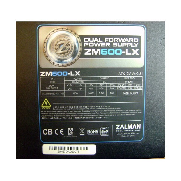 Sursa alimentare Zalman ZM600-LX, 600W