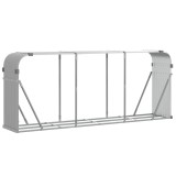 Cumpara ieftin Suport de busteni, gri deschis, 234x45x100 cm, otel galvanizat