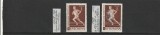 ROMANIA 1958/59 LP 466 LP 479 SPARTACHIADA SI JOCURILE BALCANICE SUPRATIPAR MNH
