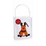 Gentuta cadou Craciun textil multicolor 17x8x33 cm