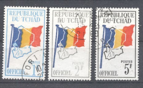Tchad 1966 Flags, Maps, used AE.188