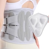 Cumpara ieftin Centura lombara Cotchen M, 6 suporti metalici, cu pad 3D, gri