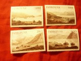 Serie Feroe 1985 - Peisaje , 4 valori, Nestampilat