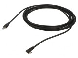 Cablu USB 3.2 USB A la USB C unghi 5m negru 5Gbps, VCOM