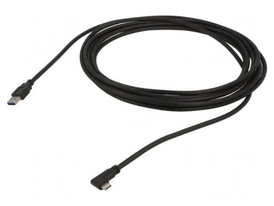 Cablu USB 3.2 USB A la USB C unghi 5m negru 5Gbps foto
