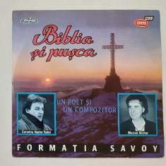 Formatia Savoy Corneliu Vadim Tudor - Biblia Si Pusca - Disc Vinyl Vinil Mare LP