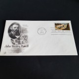 John Wesley Powell - Prima Zi de Emisiune 1969, Explorarea Fluviului Colorado .FDC, America de Nord