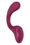 Stimulator Dual G for Goddess 2, 60 Programe Vibratii, Silicon, USB, Rosu, 25 cm
