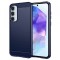Husa pentru Samsung Galaxy A55 5G A556, Techsuit, Carbon, Albastra