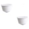 Set 2 Capsule cafea, reutilizabila, reincarcabila, compatibil Dolce Gusto, alb