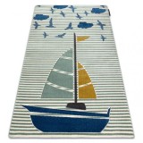 Covor PETIT SAIL barcă, barcă cu p&acirc;nze verde, 160x220 cm