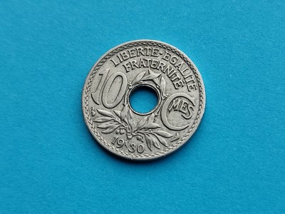 10 Centimes 1930 Franta-stare buna foto