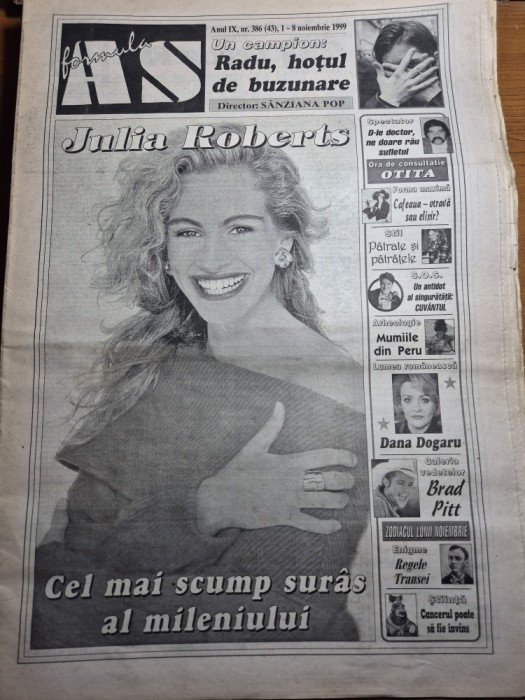 ziarul formula as 1 - 8 noiembrie 1999 - dana dogaru , formatia zdob si zdub