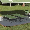 VidaXL Pat pliabil pentru camping 2 pcs Amy galben 206 x 76 x 74 cm 42003172