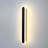 Aplica de perete LED Rovo 1356-60, 60CM, 24W, 3 setari de lumina, 3000K 4000K 6000K, Negru
