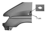 Aripa fata Mercedes Sprinter 208-414, 01.1995-03.2000, partea Stanga, cu gaura pentru semnalizare mica, 9016374601, 5062011Q