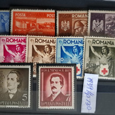 TIMBRE ROMANIA MNH LP130/1939;L.P.145/1941;LP146 I/1941- Serii simple
