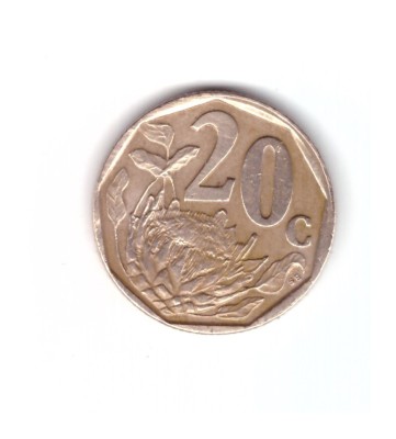 Moneda Africa de Sud 20 cents/centi 1997, stare buna, curata foto