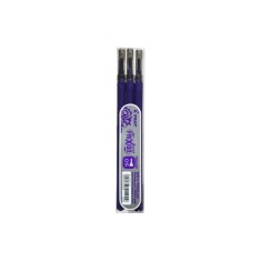 Set 3 rezerve roller Frixion Point Pilot 0.5 mm varf fin,violet