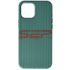 Toc silicon Woven Texture Apple iPhone 12 Pro Max Midnight Green
