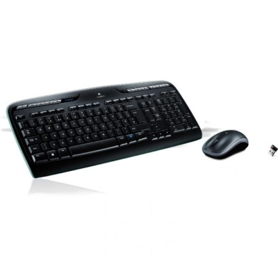 Kit mouse si tastatura Logitech Wireless desktop MK330 , Multimedia , Fara Fir , USB Logitech Unifying Receiver , Negru foto