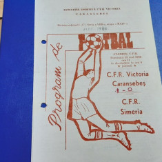 program CFR Victoria Caransebes - CFR Simeria