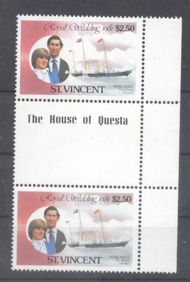 St. Vincent 1981 Diana &amp; Charles, Royal Wedding 1981, pair, MNH S.263