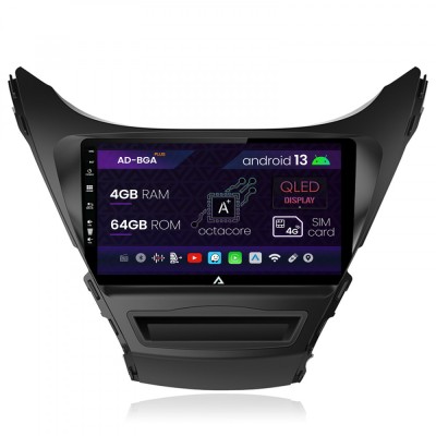 Navigatie Hyundai Elantra (2012-2014), Android 13, A-Octacore 4GB RAM + 64GB ROM, 9Inch - AD-BGA9004+AD-BGRKIT177 foto