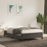 VidaXL Cadru de pat fără saltea Gri &icirc;nchis 120x190 cm catifea 379529