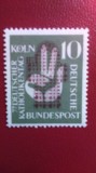 GERMANIA , RFG 1956 RELIGIE , ZIUA CATOLICISMULUI TIMBRU NESTAMPILAT