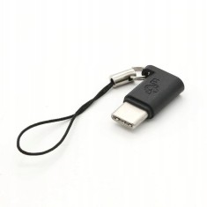 Adaptor TB Micro USB-A la USB-C negru