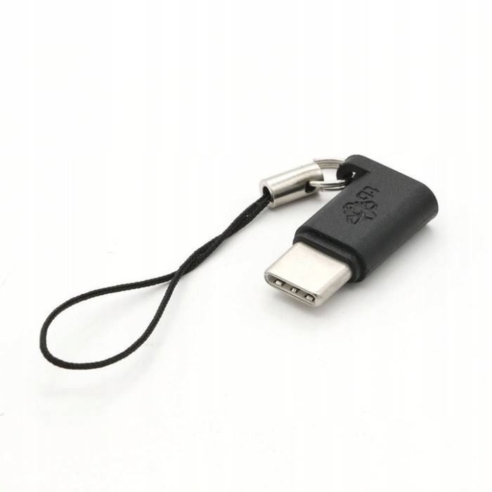Adaptor TB Micro USB-A la USB-C negru