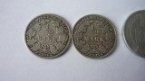 1/2 MARK 1905, 1906 ARGINT LOT 2 BUC.