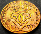 Cumpara ieftin Moneda istorica 2 ORE - SUEDIA, anul 1941 *cod 5269 = GUSTAF V, Europa