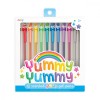 Pixuri cu gel colorate cu sclipici, parfumate, 2.0 Yummy Yummy - Set de 12, Ooly
