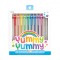 Pixuri cu gel colorate cu sclipici, parfumate, 2.0 Yummy Yummy - Set de 12