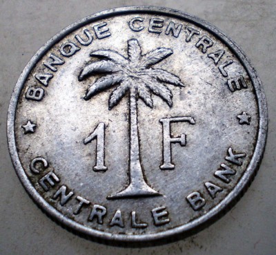 7.695 CONGO RUANDA URUNDI 1 FRANC 1959 foto