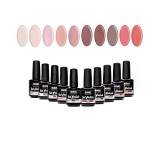 SET mare Nude: 10bucăți de geluri UV, INGINAILS