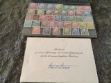 Autograf Theodor Heuss, primul presedinte al Germaniei dupa Razboi, semnatura autentica, originala+serie stampilata Germania cu Th. Heuss