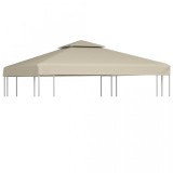 Rezervă Acoperiș marchiză 310 g / m&sup2; Bej 3x3 m, vidaXL