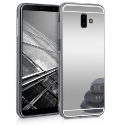 Husa pentru Samsung Galaxy J6 Plus, Silicon, Silver, 48754.42 foto