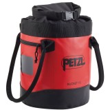 Geanta Alpinism Petzl Bucket 15L Rosu, Sac Depozitare Coarda 45m, Buzunar, Material TPU Tech Rezistent