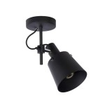 Plafonieră rotativă LUCIDE QUINNY din oțel, E27, IP20, model 74107/01/30, negru