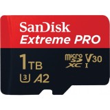 Card Memorie microSDXC SanDisk Extreme Pro, 1TB, Clasa 10 / UHS-1 U3, Cu Adaptor SDSQXCD-1T00-GN6MA