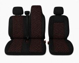 Cumpara ieftin Set Huse Textile dedicate Renault Master III 2010-2019 , Negru cu Cusatura Rosie